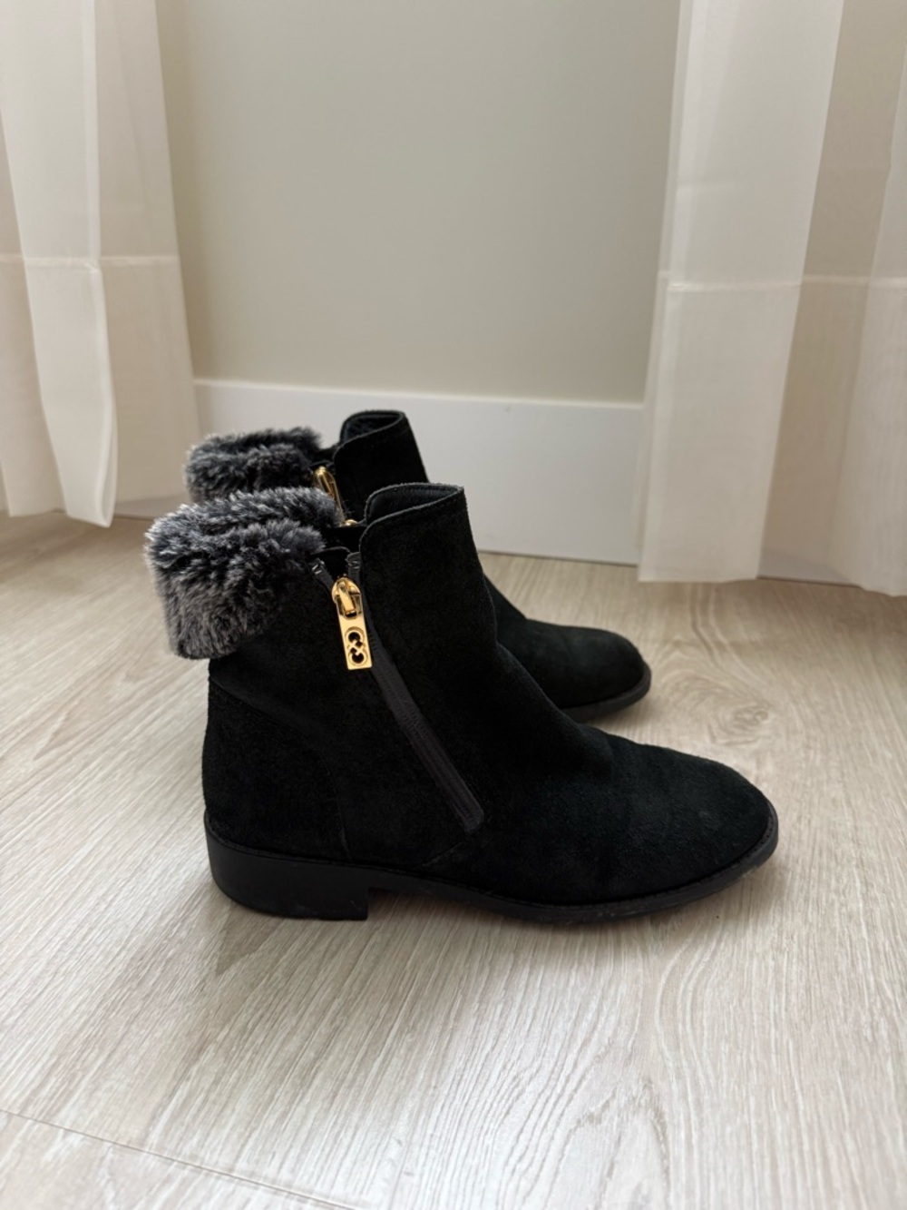 Cole Haan Quinny Suede Waterproof Ankle Boots- W 7.5